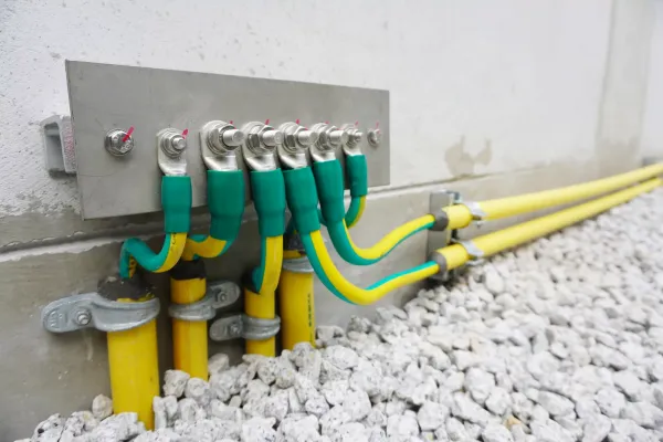 electric wires for building connected underground