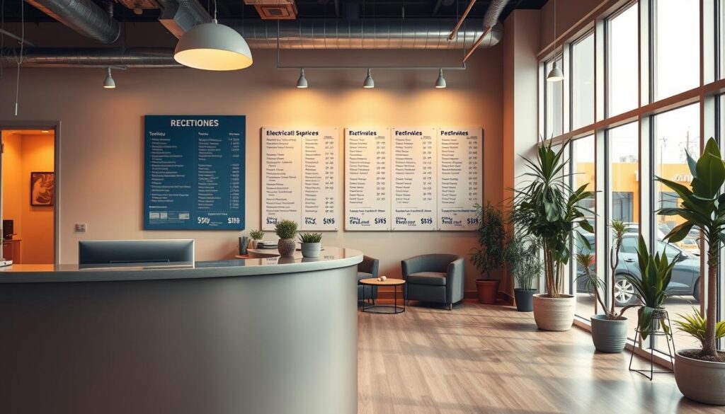 electrical service pricing